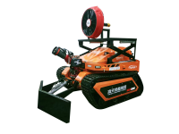 RXR-YM60000D消防排煙滅火機(jī)器人 （第4代，油動(dòng)液壓，帶推鏟，可升降排煙機(jī)）