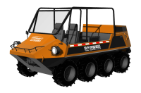 中小型水陸兩棲救援車(chē)（8×8，64KW，原地轉(zhuǎn)向）
