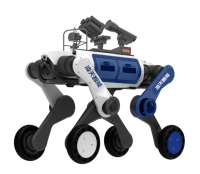 反恐防暴輪足機器狗（輪足，自組網(wǎng)+集成一體式遙控器+38mm六連發(fā)射器+捕捉網(wǎng)發(fā)射器）