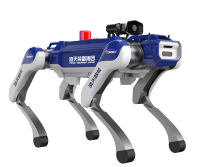 治安巡邏四足機器狗 （40kg超級大狗，第7代，集成一體式遙控器+對講照明+警示燈+自主跟隨）